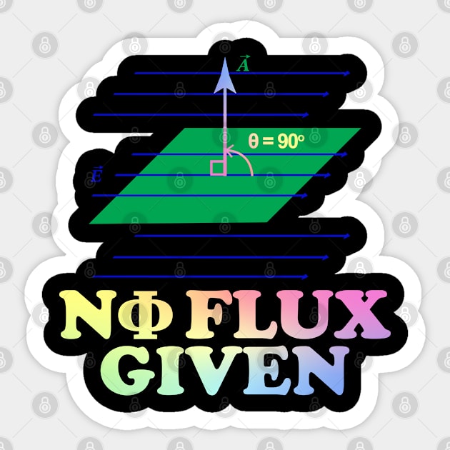 0 Flux Given Sticker by ScienceCorner